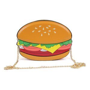 3811 Girls Cupcake Crossbody Handbag Popcorn Hamburger Purse Small Purse